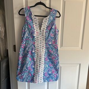 Lilly Pulitzer Blue and Pink Mini Dress